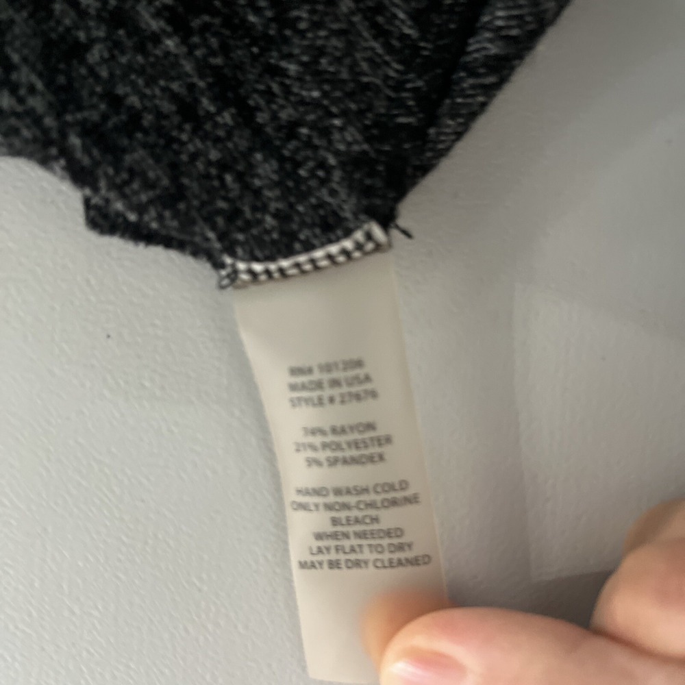 Soft Surroundings Cardigan Womens S Grey Marl Open Front Longline Duster Travel - Picture 4 of 7